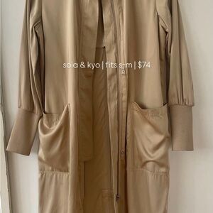 Soia & Kyo Beige Long Coat